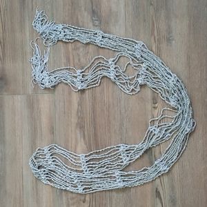 Beaded Gray Belt